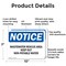Signmission Wastewater Reuse Area Keep Out Non-Potable Water OSHA Notice Sign, Aluminum, 10in W x 7in L, 2PK OS-2PACK-NS-A-710-L-18960 - alternate 2